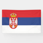 Serbien-Flagge Banner (Horizontal)