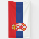 Serbien-Flagge Banner (Vertikal)