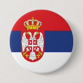 Serbien-Flagge Button (Vorderseite)