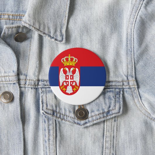 Serbien-Flagge Button (Beispiel)