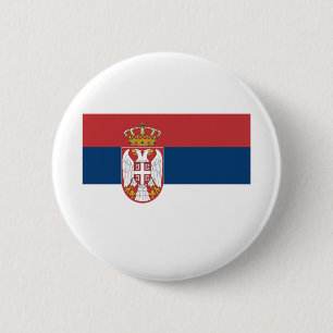 Serbien-Flagge Button