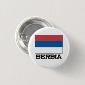 Serbien-Flagge Button (Vorne & Hinten)