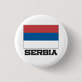 Serbien-Flagge Button (Vorderseite)