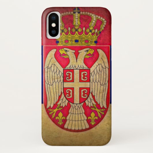 Serbien-Flagge Eagle Srbija Grb Case-Mate iPhone Hülle (Rückseite)