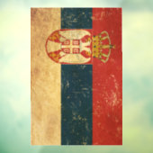 Serbien-Flagge Fensteraufkleber (Blatt 3)