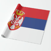 Serbien-Flagge Geschenkpapier (Ungerollt)