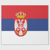 Serbien-Flagge Geschenkpapier (Flach)