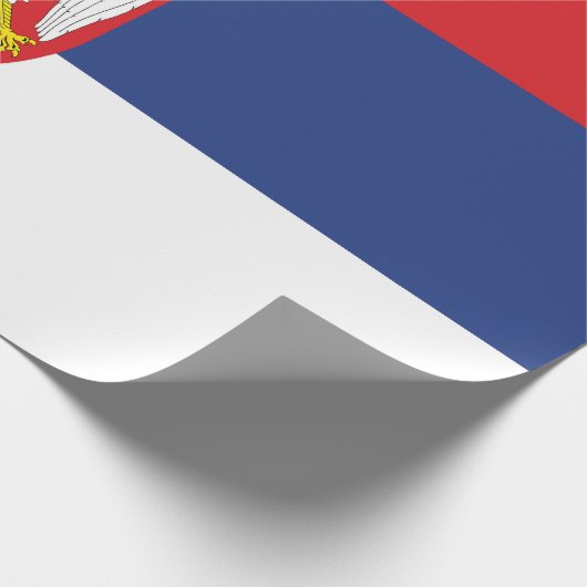 Serbien-Flagge Geschenkpapier (Ecke)