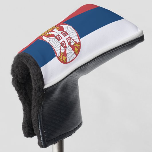Serbien-Flagge Golf Headcover (3/4 Vorderseite)