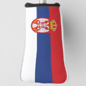 Serbien-Flagge Golf Headcover (Rotieren 90)