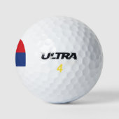 Serbien-Flagge Golfball (Logo)