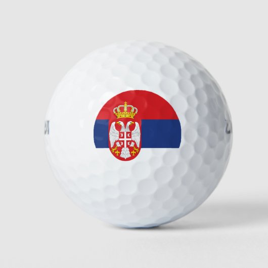 Serbien-Flagge Golfball (Vorderseite)