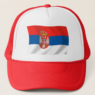 Serbien Flagge Hut Truckerkappe