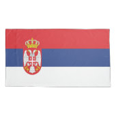 Serbien-Flagge Kissenbezug (Rückseite)
