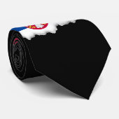 Serbien-Flagge Krawatte (Gerollt)