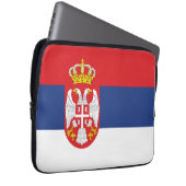 Serbien-Flagge Laptopschutzhülle (Vorne Rechts)