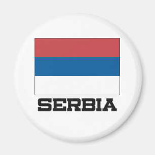 Serbien-Flagge Magnet