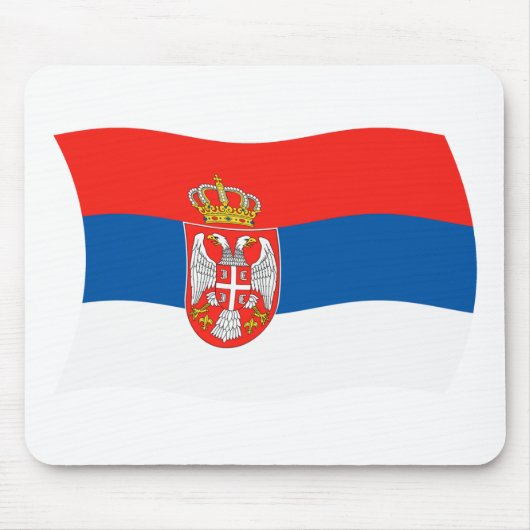 Serbien Flagge Mauspad (Vorne)