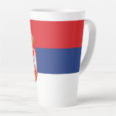 Serbien-Flagge Milchtasse (Rechte Ecke)