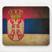 Serbien-Flagge Mousepad (Vorne)