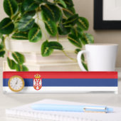 Serbien-Flagge Namensplakette