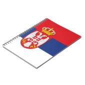Serbien-Flagge Notizblock (Linke Seite)