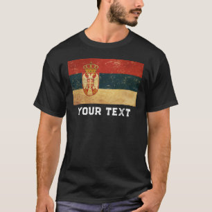 Serbien-Flagge personalisieren T-Shirt