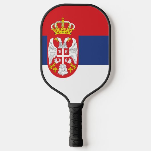 Serbien-Flagge Pickleball Schläger (Vorderseite)