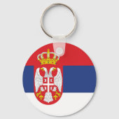 Serbien-Flagge Schlüsselanhänger (Rückseite)