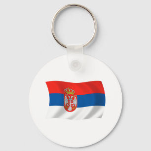 Serbien Flagge Schlüsselanhänger