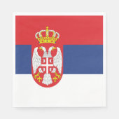 Serbien-Flagge Serviette (Vorderseite)