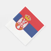 Serbien-Flagge Serviette (Ecke)