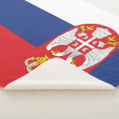 Serbien-Flagge Sherpadecke (3/4)