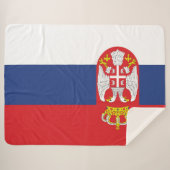 Serbien-Flagge Sherpadecke (Vorderseite (Horizontal))