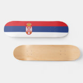 Serbien-Flagge Skateboard (Horizontal)