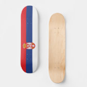 Serbien-Flagge Skateboard (Vorderseite)
