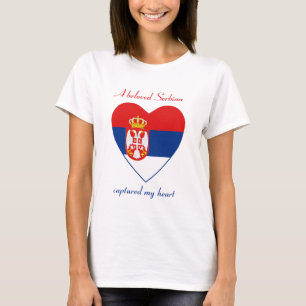 Serbien-Flagge Sweetheart-T - Shirt