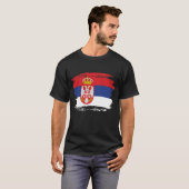 Serbien-Flagge T-Shirt (Vorne ganz)