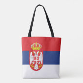 Serbien-Flagge Tasche (Rückseite)
