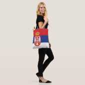 Serbien-Flagge Tasche (Am Model)