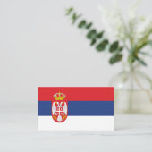 Serbien-Flagge Visitenkarte (Stehend Vorderseite)