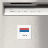 Serbien-Flaggen-Design Magnet (In Situ (Geschirrspüler))