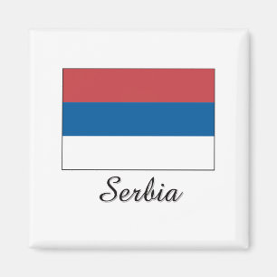 Serbien-Flaggen-Entwurf Magnet