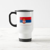 Serbien-Flaggen-(helle) Tasse (Links)
