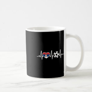 Serbien-Flaggen-Shirt Fußball serbischer Fan Männe Kaffeetasse