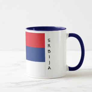 Serbien-Flaggen-Tasse Tasse