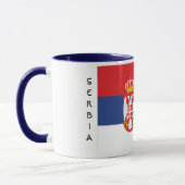 Serbien-Flaggen-Tasse Tasse (Links)