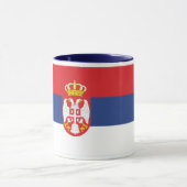 Serbien-Flaggen-Tasse Tasse (Zentrum)