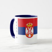 Serbien-Flaggen-Tasse Tasse (Vorderseite Links)