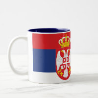 Serbien-Flaggen-Tasse